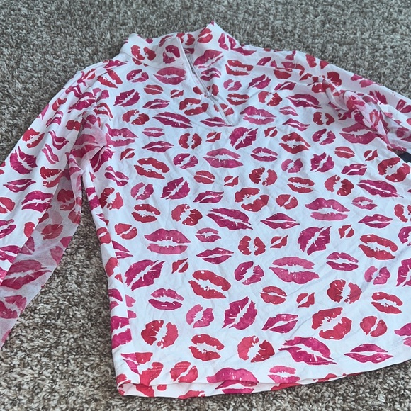 IBKUL NWT KISS ME KATE Long Sleeve Tennis, Golf, Pickleball Cooling Shirt Size S - Picture 3 of 13